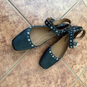 Free People Mystic Mary Jane Flats Black 40